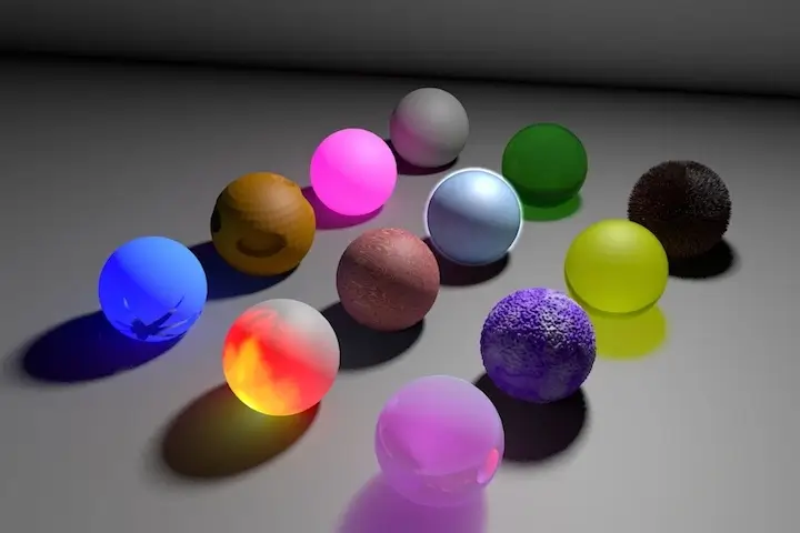 Kolorowe kule w 3D